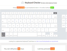 Tablet Screenshot of keyboardchecker.com
